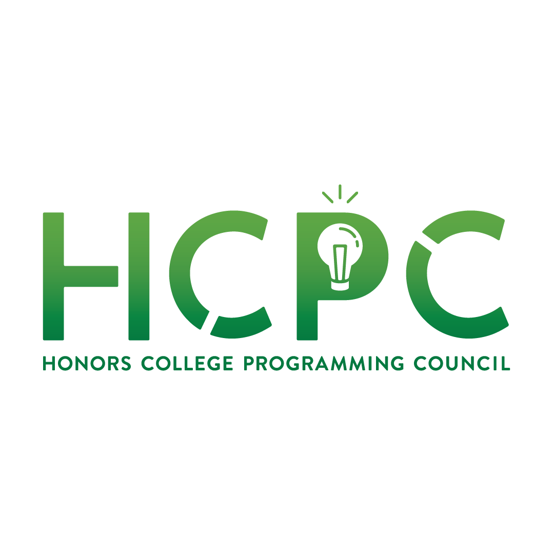 The logo for the Honors College Programming Council: the capital letters H C P C