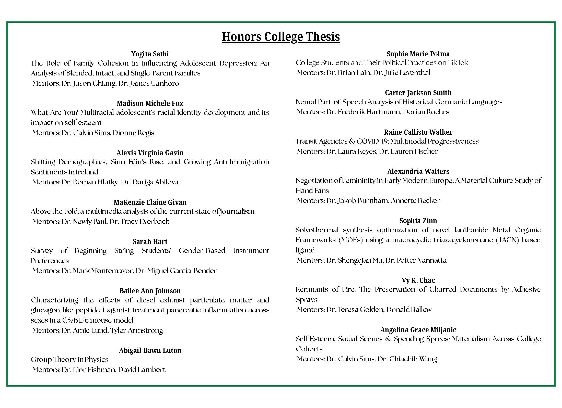 UNT Medallion Ceremony page 2