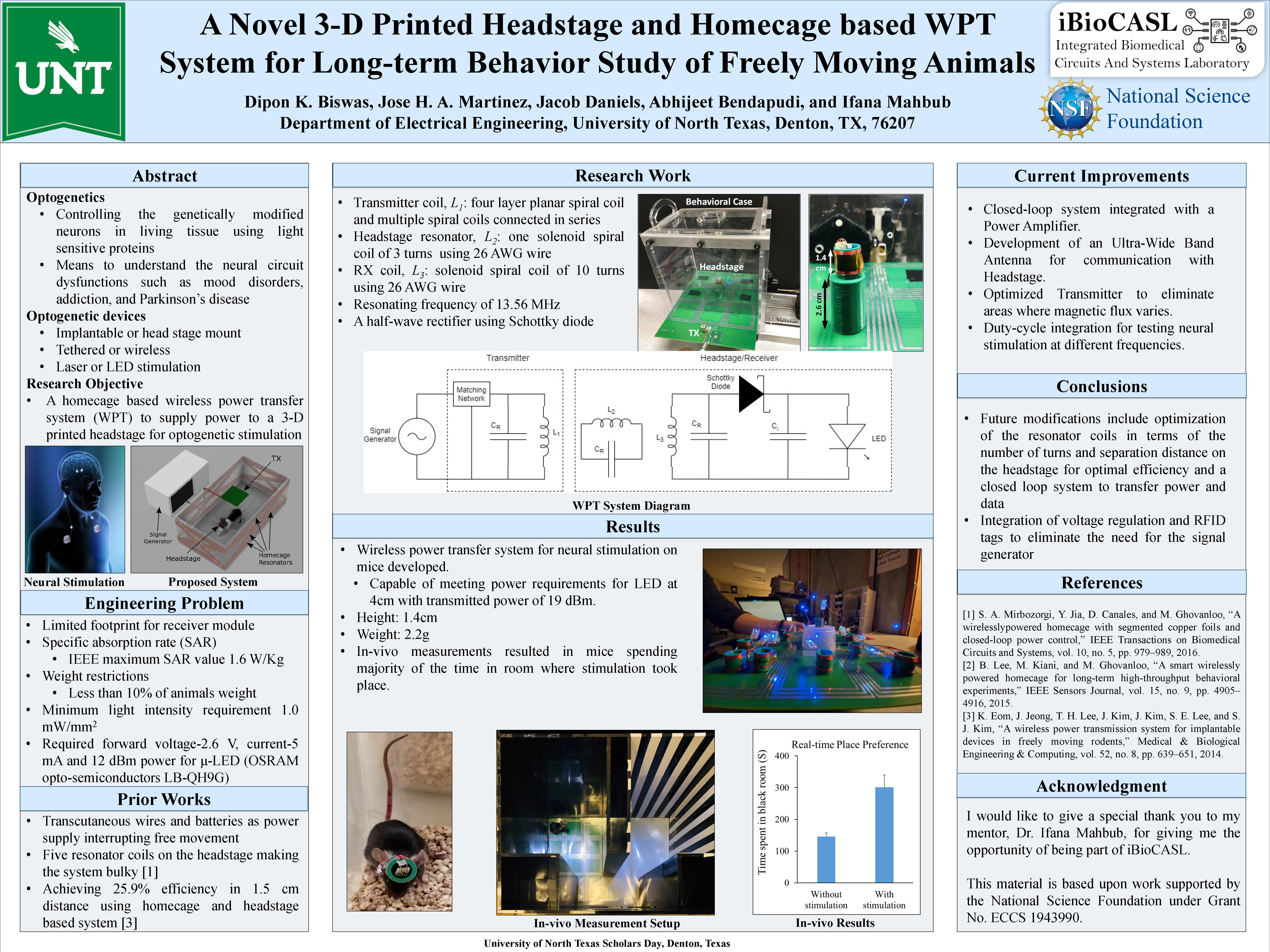 A Novel 3-D Printed Headstage and Homecage based WPT System for Long-term Behavior Study of Freely M