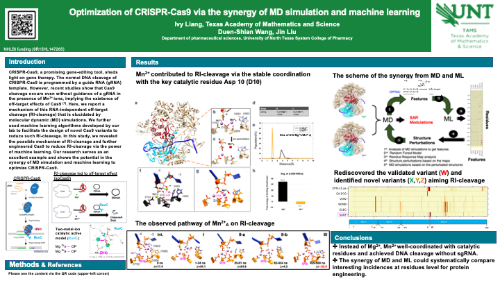 Optimization of CRISPR-Cas9 via the synergy of MD simulation and machine learning