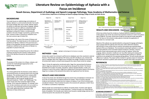 Literature Review on Epidemiology of Aphasia with a Focus on Incidence