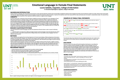Emotional Language in Female Final Statements