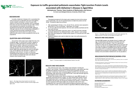 Exposure to traffic-generated pollutants exacerbates Tight-Junction Protein Levels associated with A