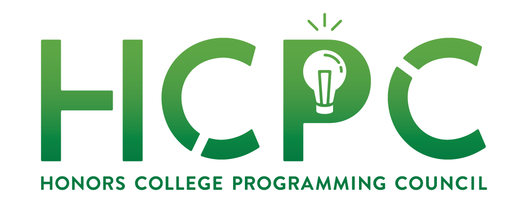 The logo for the Honors College Programming Council: the capital letters H C P C